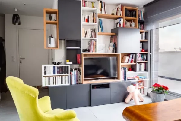 Bibliothèque meuble TV design à Lyon et dans le Beaujolais